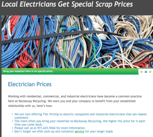 Electricians Scrap Metal Prices